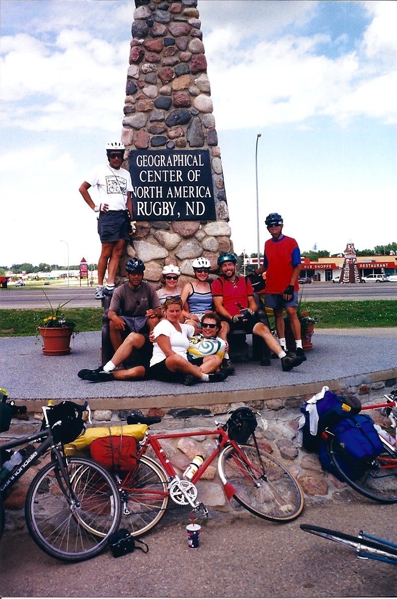 Tom at the Geographic Center of North America in Rugby, North Dakota.